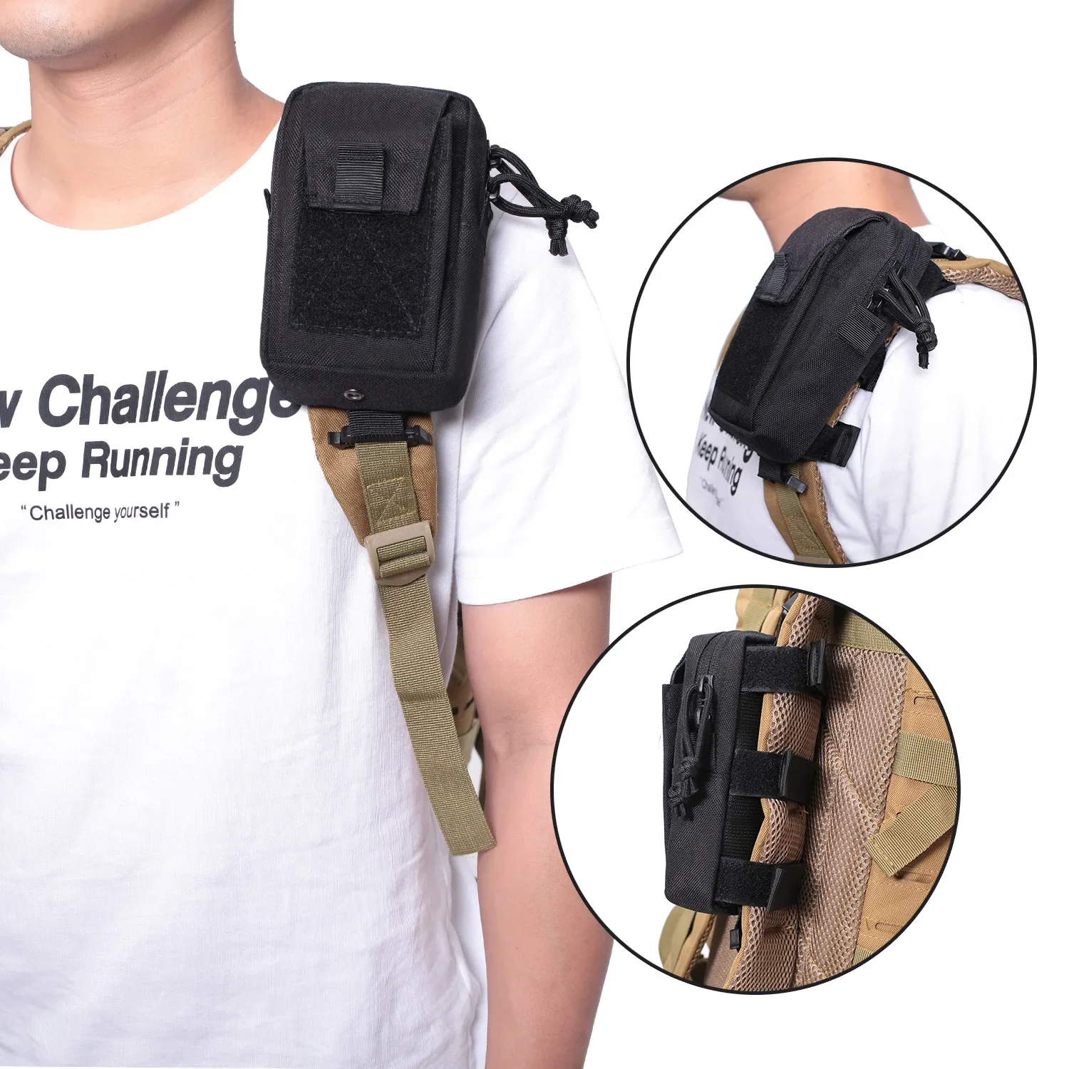 Edc Carry Belt - Sacoche de ceinture Molle pour téléphone
