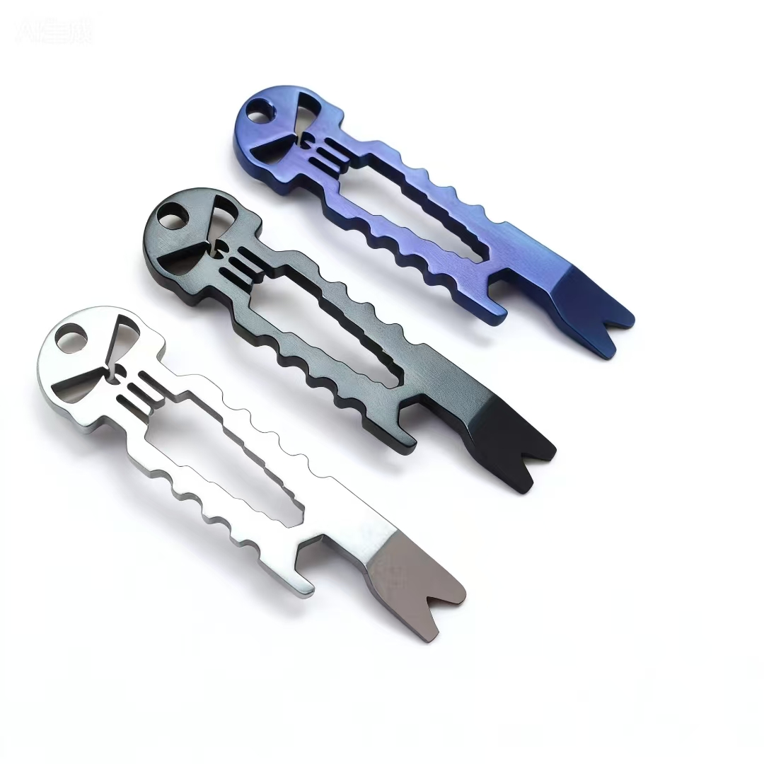 Titanium Pry Bar - Outil multifonction en titane 8-en-1 personnalisable