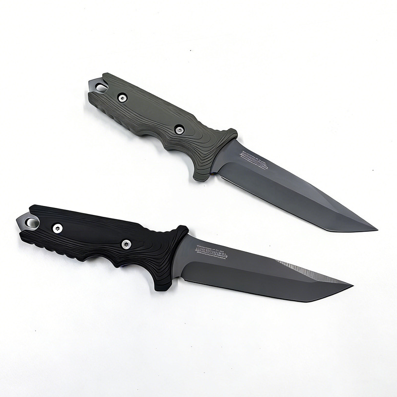 Edc Concealed Carry Knife - Couteau droit en acier inoxydable de