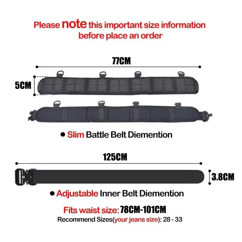 Ceinture tactique en Nylon à d - Edc Carry Belt avis et prix