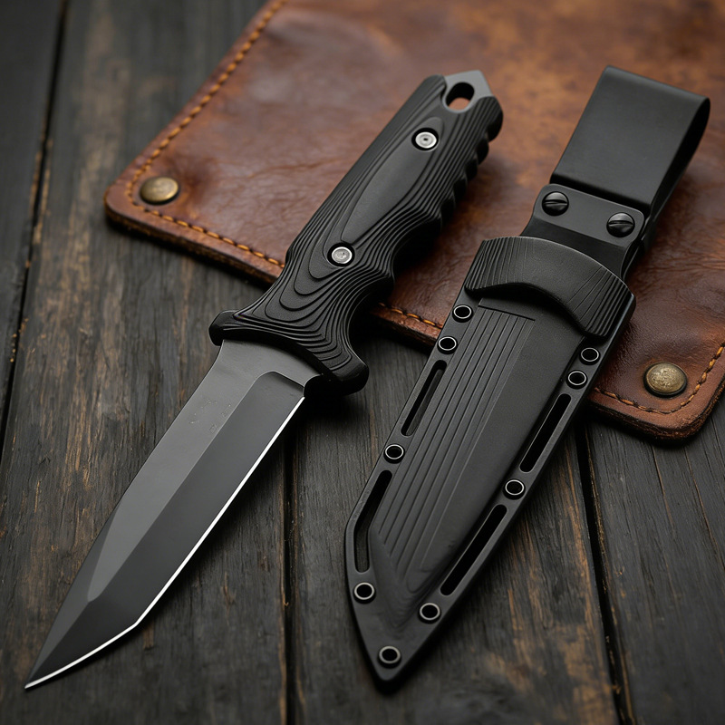 Couteau droit en acier inoxyda - Edc Concealed Carry Knife avis et prix