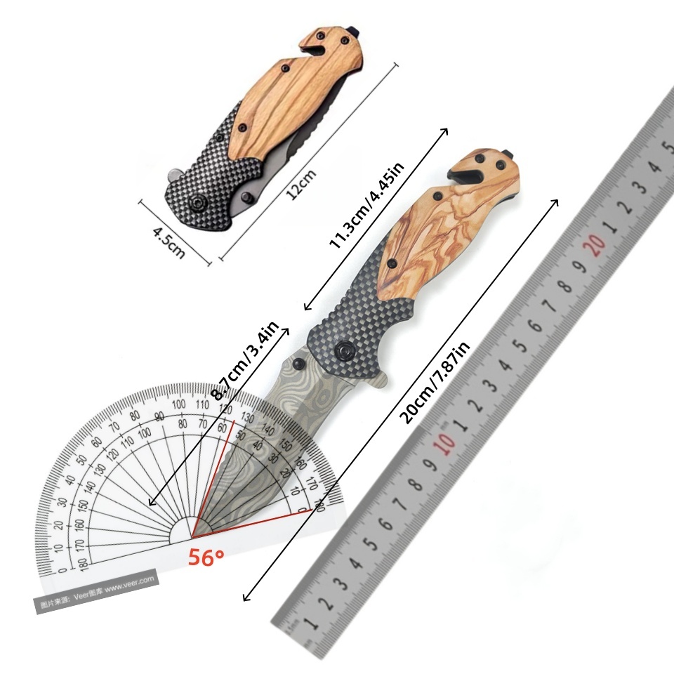 Couteau pliant à motif Damas,  - Edc Concealed Carry Knife avis et prix