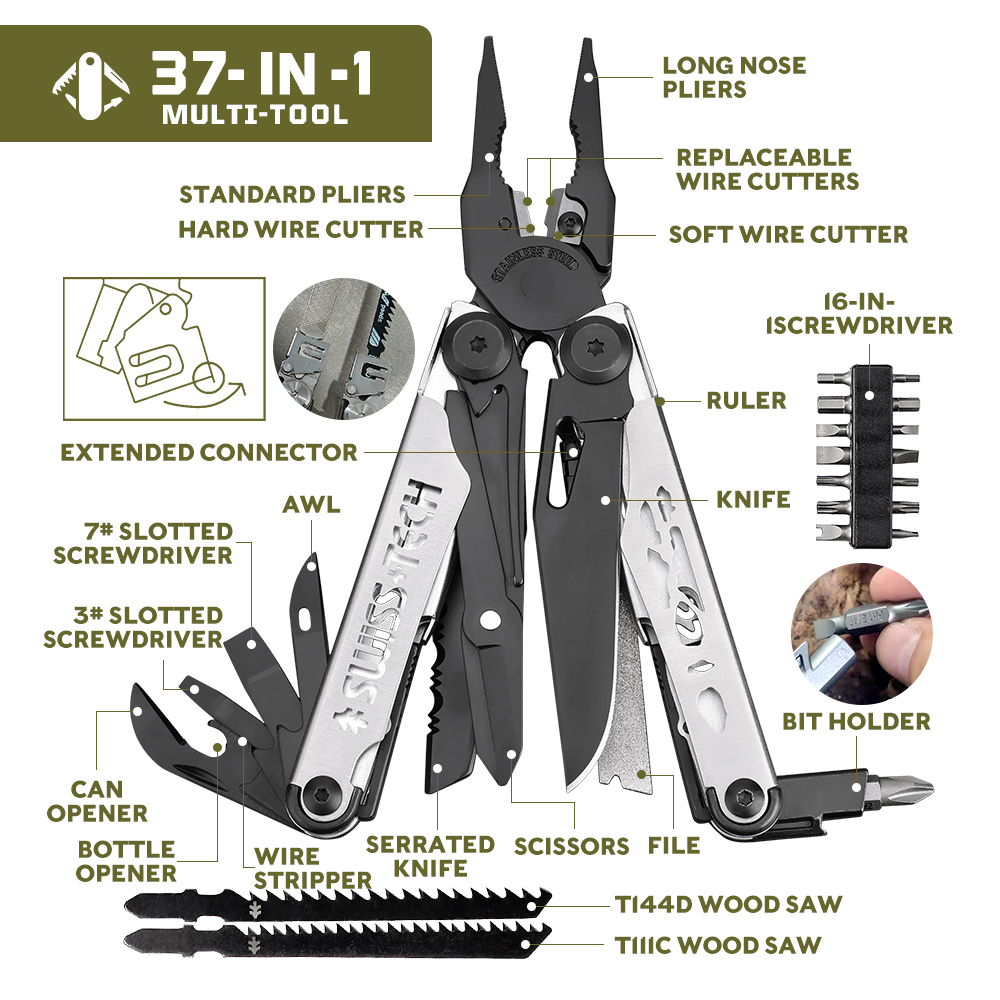 SWISS TECH – pince pliante mul - Edc Carry Knife avis et prix