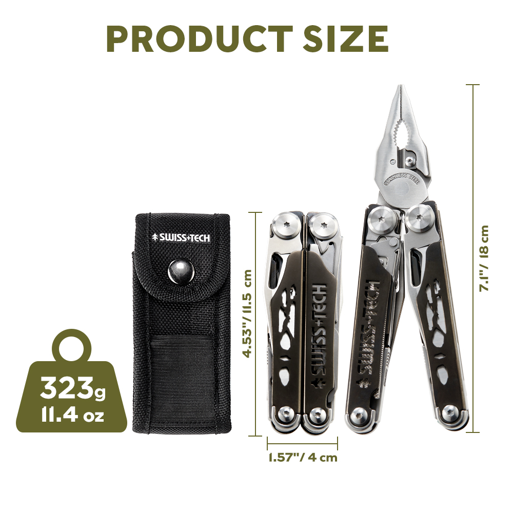 SWISS TECH – pince pliante mul - Edc Carry Knife avis et prix